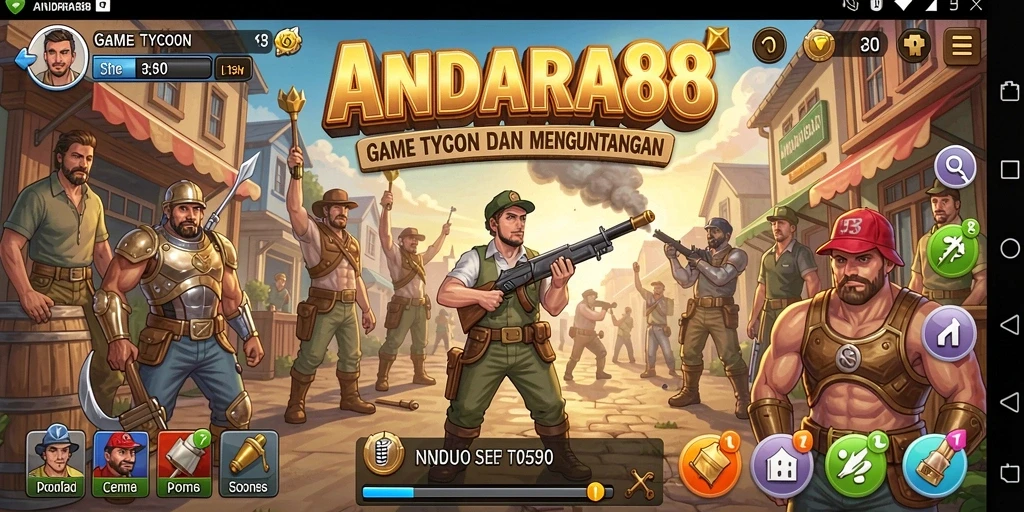 Tampilan gameplay menarik dari ANDARA88 yang menggambarkan suasana Tycoon.