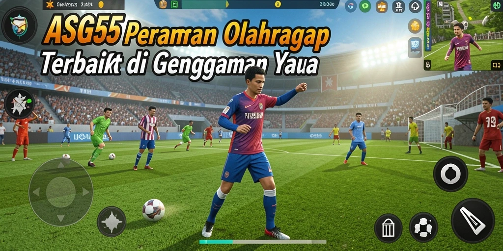 Gameplay ASG55 menampilkan aksi olahraga yang seru dan mendebarkan.