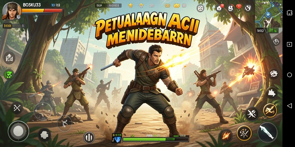Screenshot gameplay BOSKU33 menampilkan aksi seru dan grafis menawan.