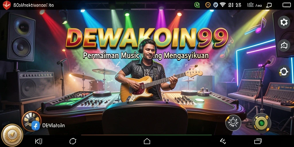 Tampilan gameplay menarik dari DEWAKOIN99 yang menampilkan tantangan musik.