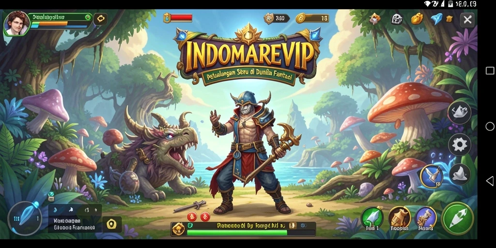 Tampilan gameplay menawan di dalam dunia petualangan INDOMAREVIP.