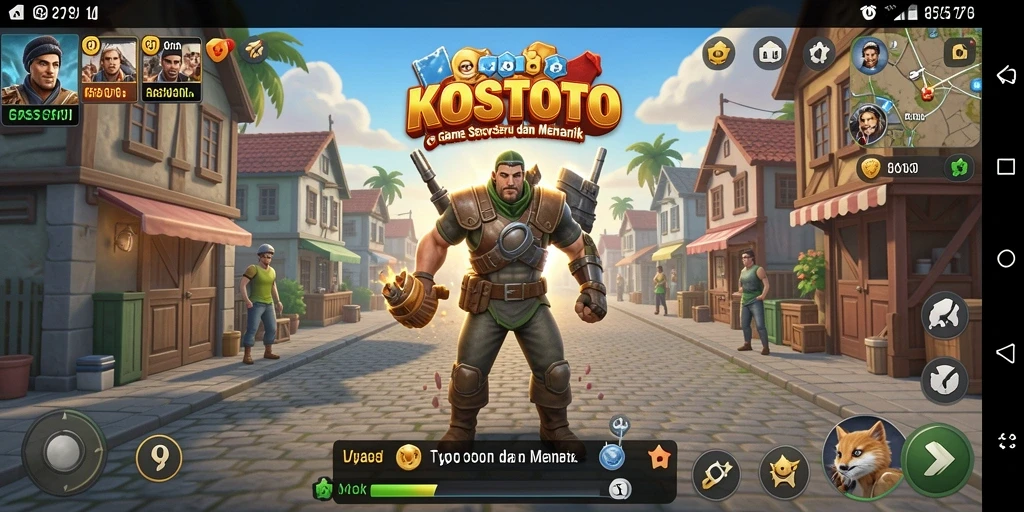 Tampilan menarik dari gameplay KOSTOTO yang menantang.