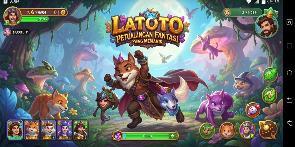 Screenshot utama menunjukkan aksi pertarungan mendebarkan LATOTO.