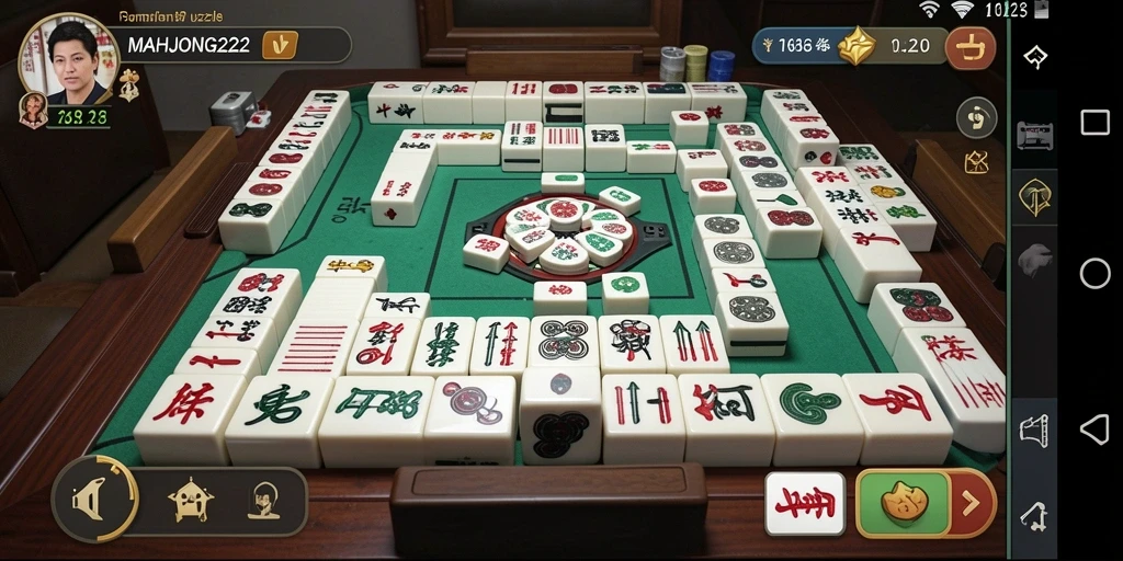 Screenshot menampilkan gameplay seru dari MAHJONG222 yang penuh strategi.
