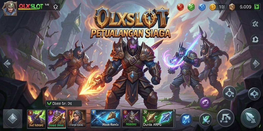 Tangkapan layar utama dari OLXSLOT menampilkan aksi gameplay yang mendebarkan.
