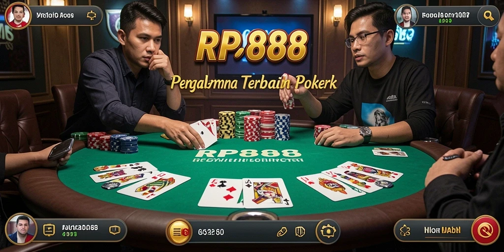 Gameplay seru poker di RP8888 dengan grafik menawan.