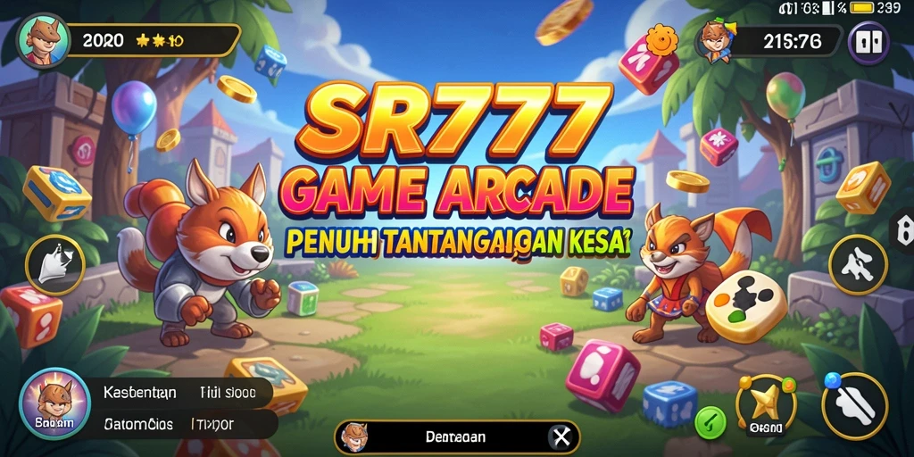 Tampilan gameplay seru dengan karakter yang melawan berbagai rintangan.