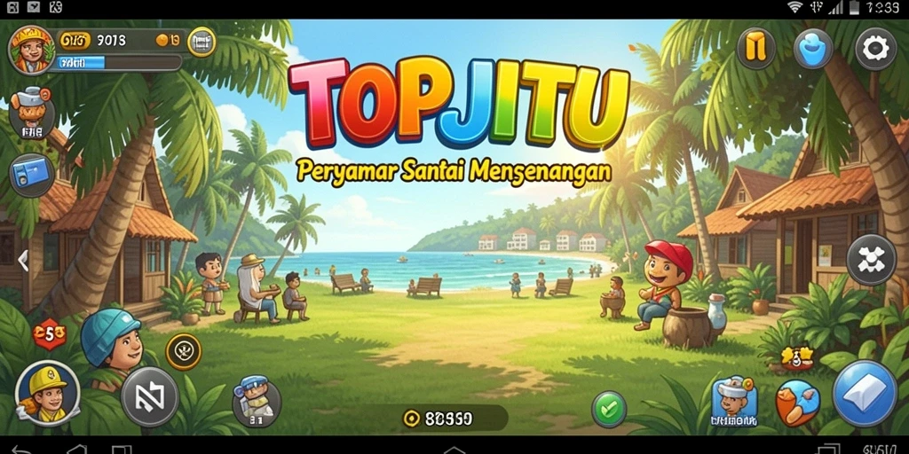 Tampilan menarik dari gameplay santai TOPJITU dalam aksi.